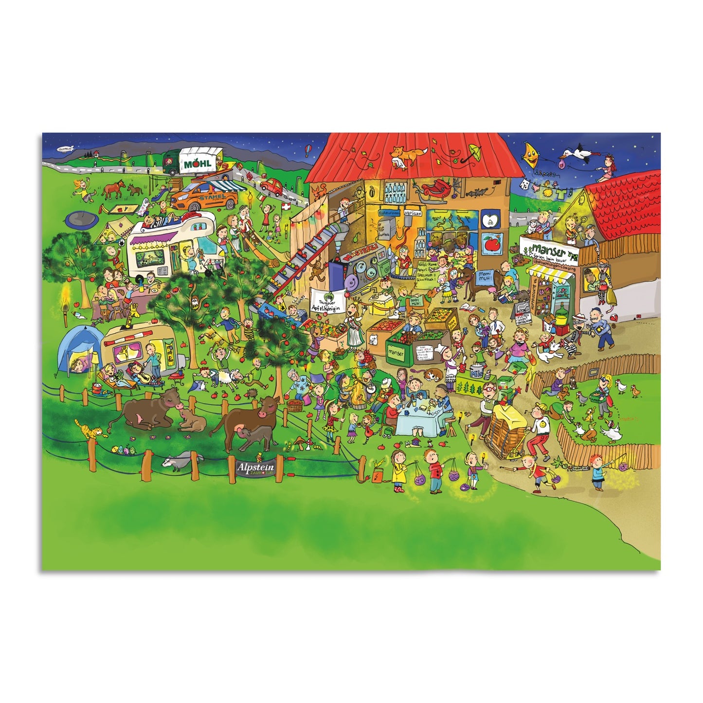 XL Puzzle "Ferien auf dem Bauernhof" - 100 Teile für Kinder ab 6 Jahre